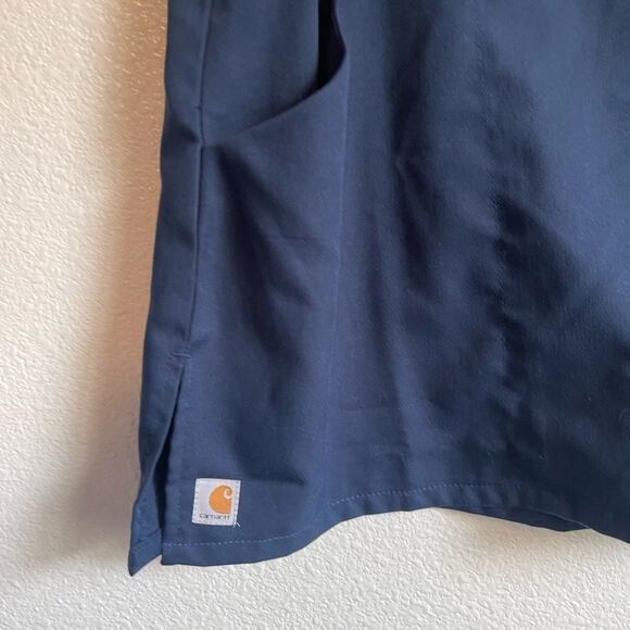 Carhartt Scrup Top V-Neck Short Sleeves Pockets - Picture 4 of 5